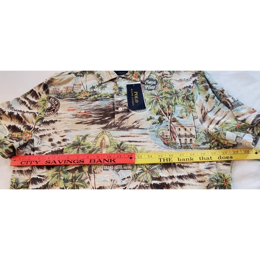 Polo Ralph Lauren Grand Hotel Playa Paraiso Mens L Classic Fit Shirt NWT $168.00